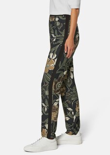 Hose mit Blumen-Blätter-Print thumbnail 4