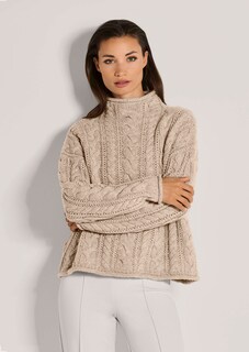 Zopf-Pullover im Oversize-Look thumbnail 1
