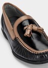 Leren mocassins met decoratief kwastje thumbnail 3