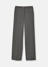 Weite Nadelstreifen-Hose mit Fischgrat-Struktur thumbnail 6