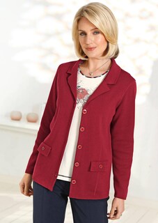 Blazer en tricot indéformable orné de jolis boutons et de poches thumbnail 3