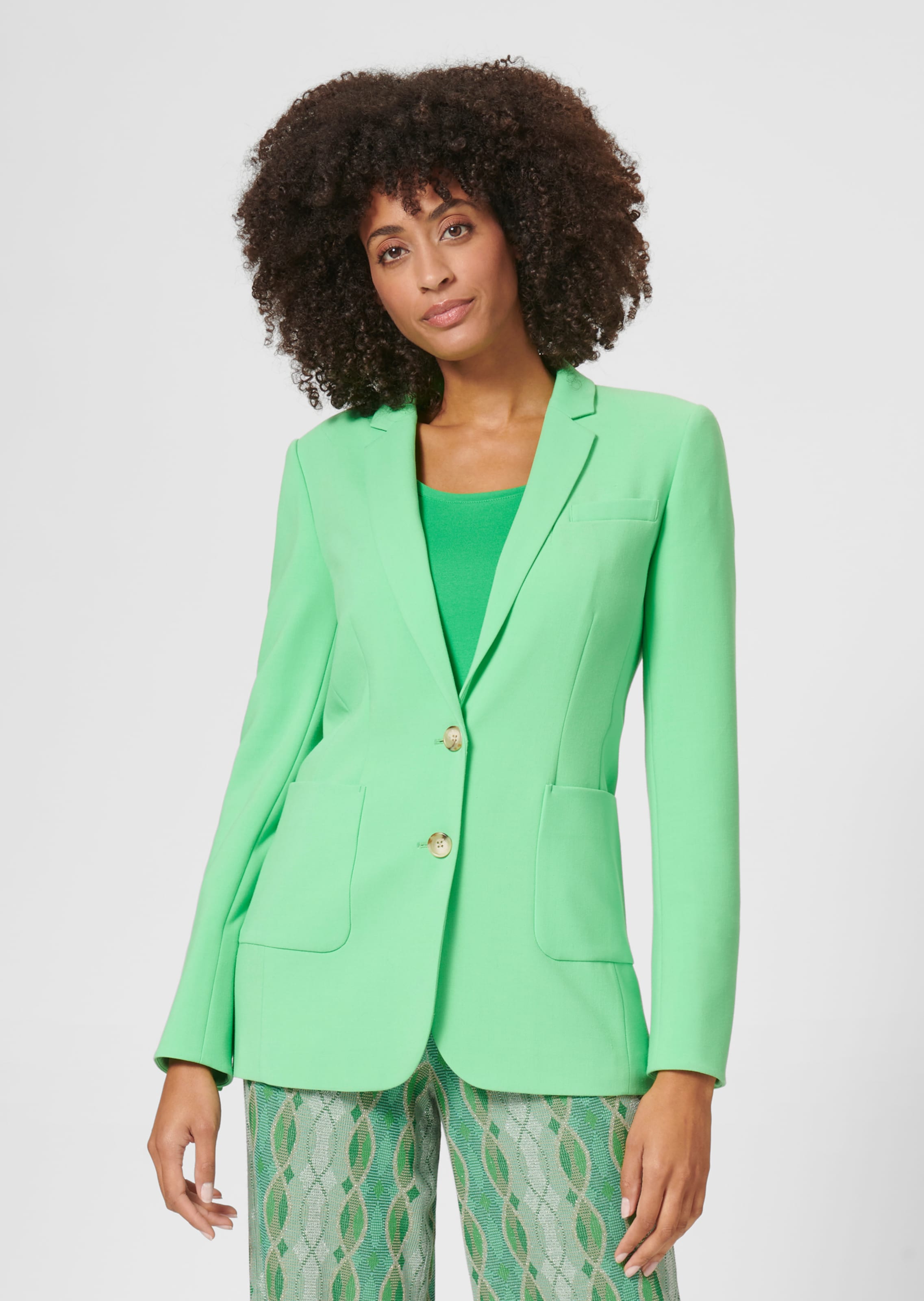 Langer Jersey-Blazer mit Futter