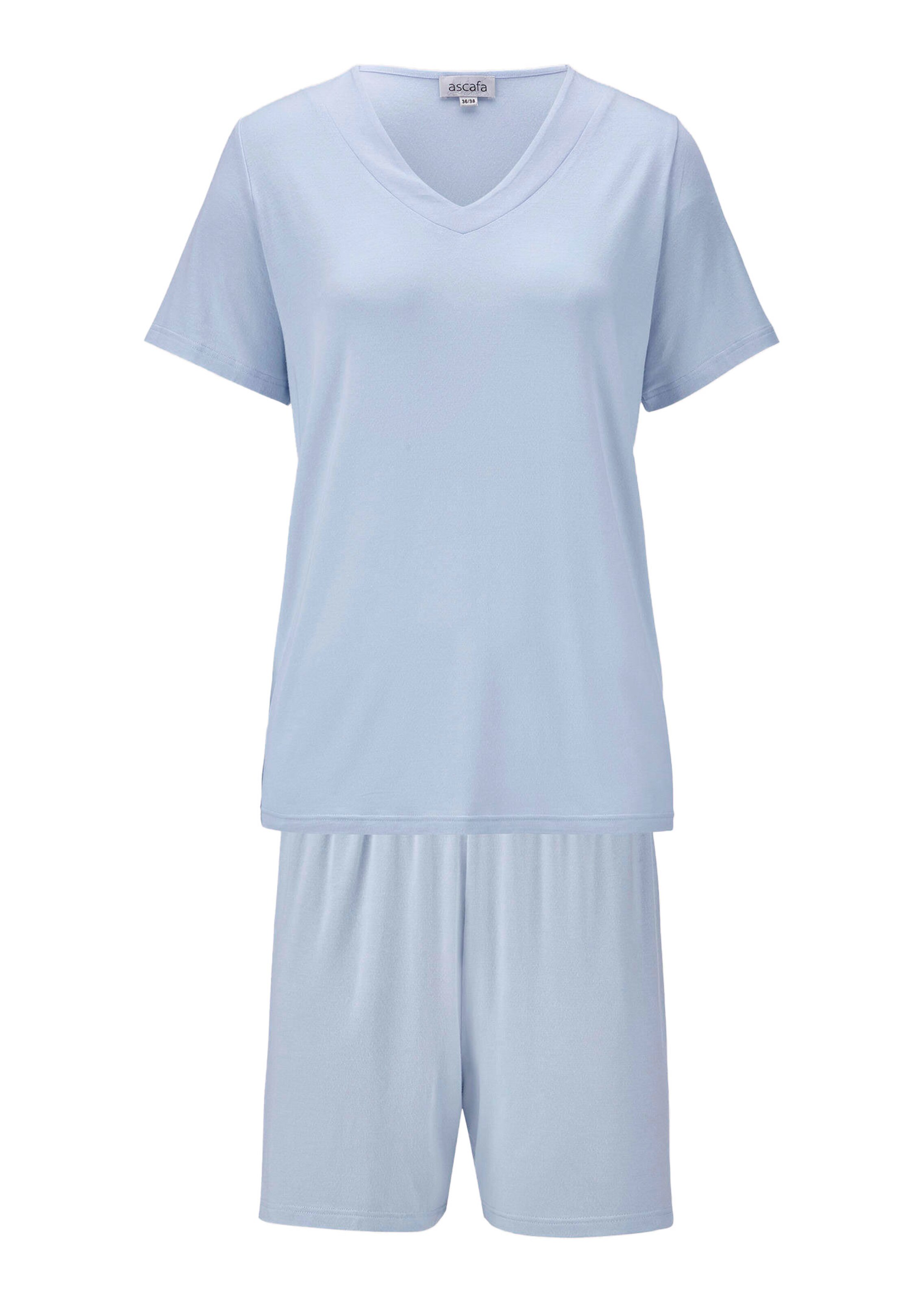 Shorty-Set aus glattem Jersey