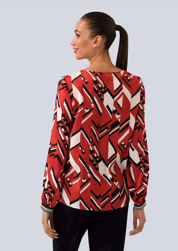 Blusenshirt im modischen Allover Print 2