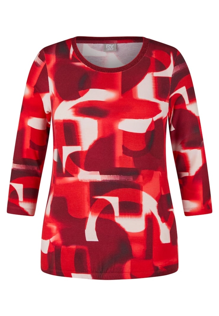 Jersey-Shirt mit Gummibund am Saum