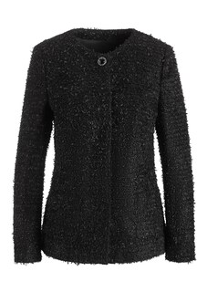 Luxuriöser Bouclé-Blazer mit feinen Glanzgarnen thumbnail 2