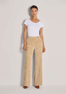 Weite Cordhose mit Bügelfalten thumbnail 2