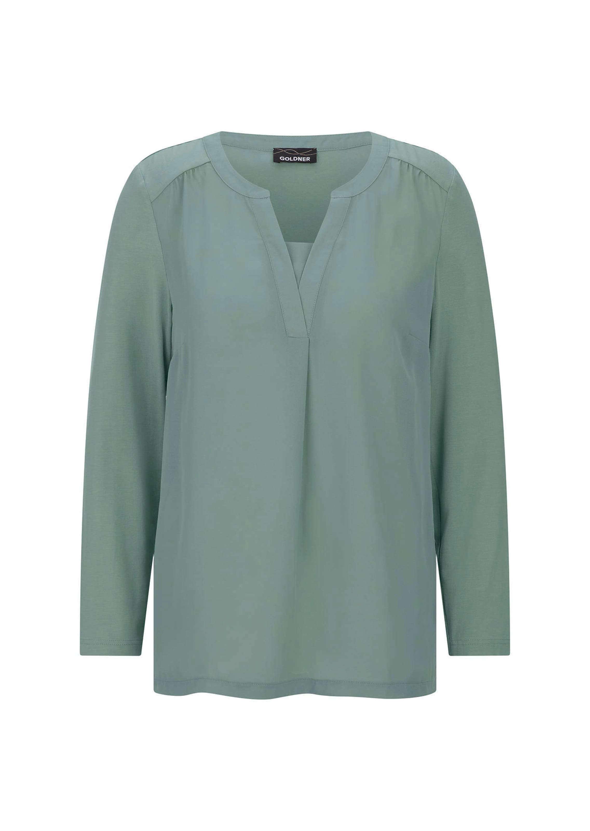 Blusenshirt mit Chiffon-Einsatz