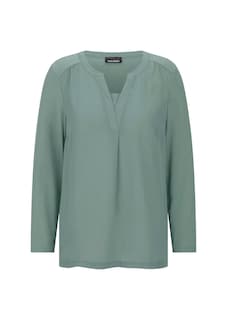Blusenshirt mit Chiffon-Einsatz thumbnail 6