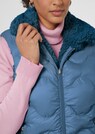 Gilet matelassé réversible un côté peluche et un côté nylon thumbnail 5