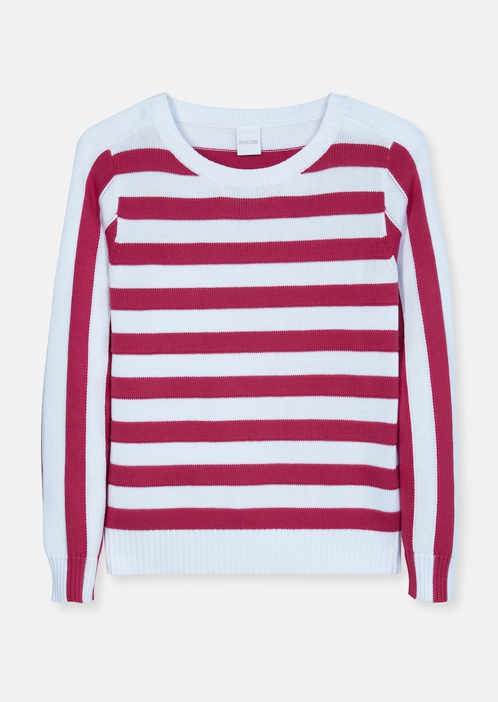 Streifen-Pullover aus feinster Pima Cotton 5