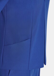 Blazer ohne Revers aus Viskose-Stretch thumbnail 5