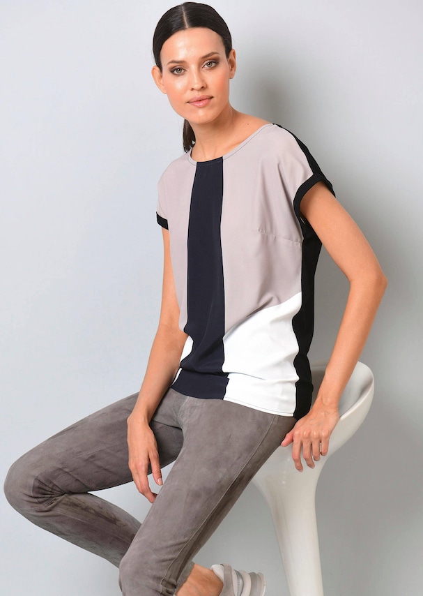 Shirt mit Colorblockdruck im Vorderteil 3