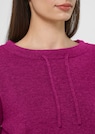 Round neck jumper with drawstring thumbnail 5