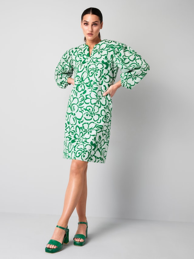 Kleid mit leichtem Ballonärmel 2