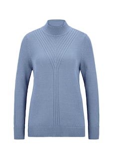 Strickpullover mit Stehkragen und Rippenmuster thumbnail 6
