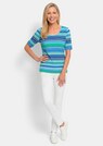 T-shirt en viscose avec rayures thumbnail 2