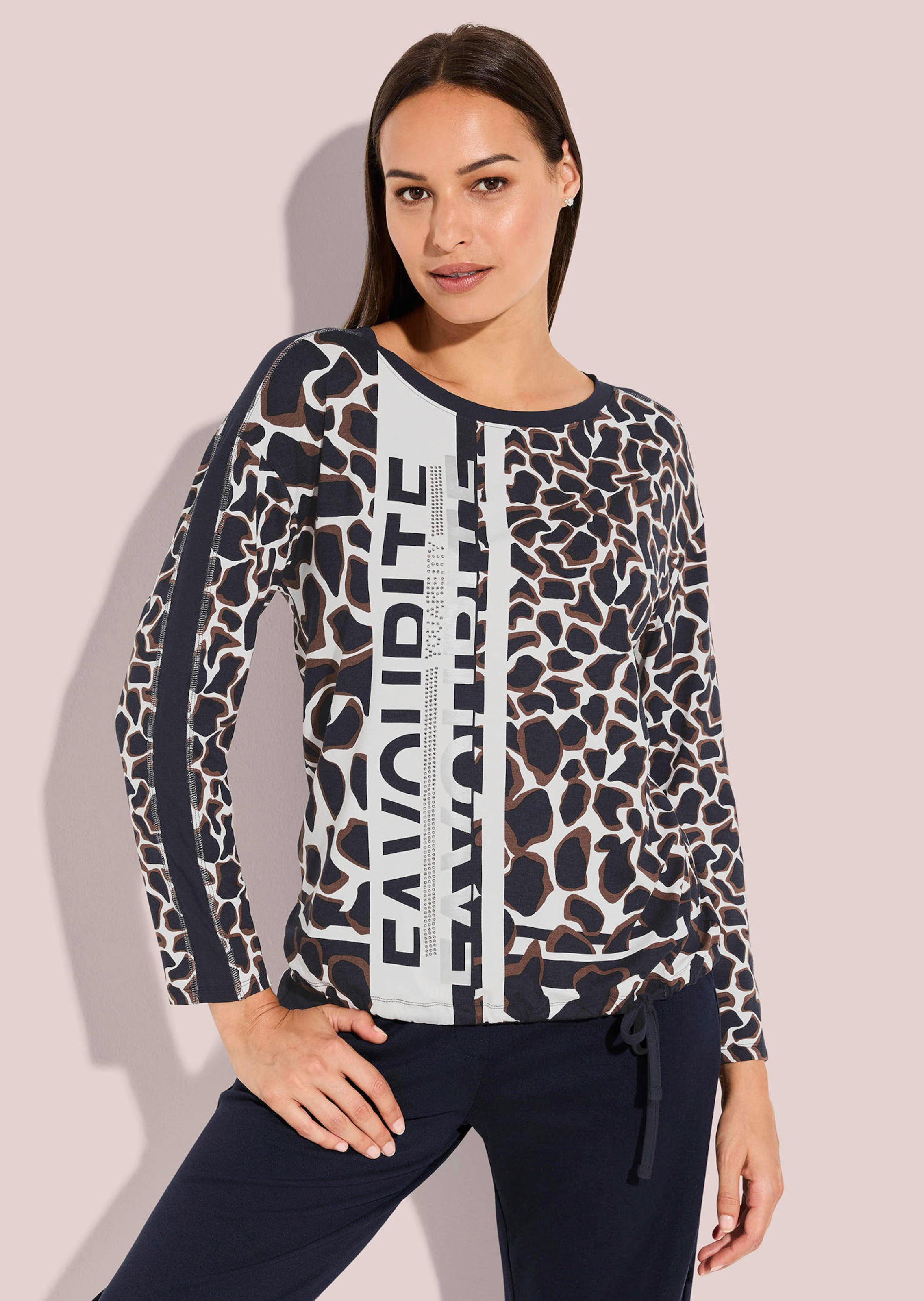 Langarmshirt mit Leo Print