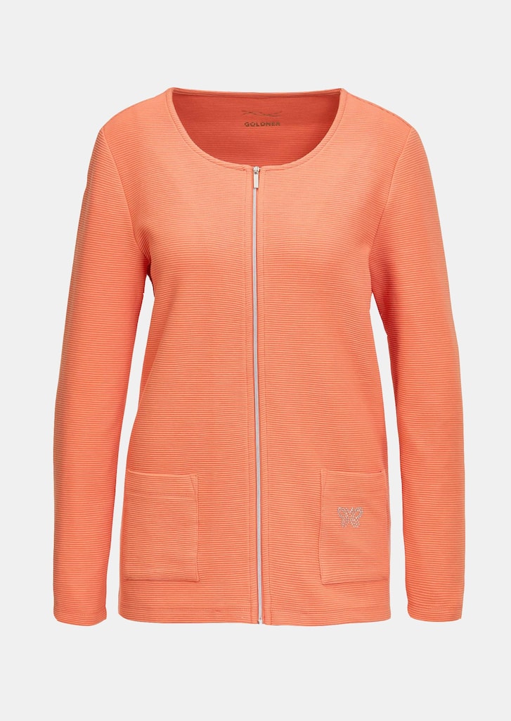 Confortable veste avec fermeture par zip 5