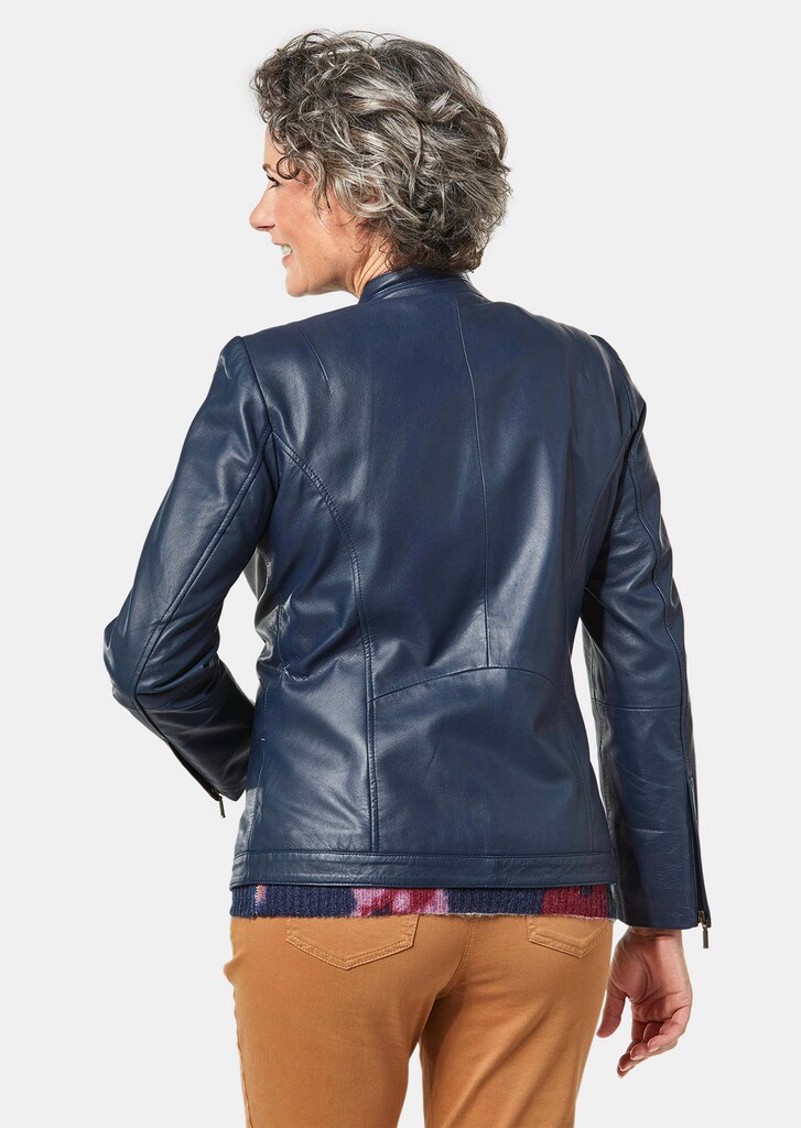 Hochwertige, zeitlose Echt-Lederjacke