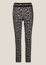 Leopard print trousers with zip pockets thumbnail 6