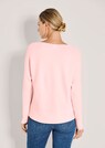 Quergerippter Strick-Pullover mit langen Ärmeln thumbnail 3