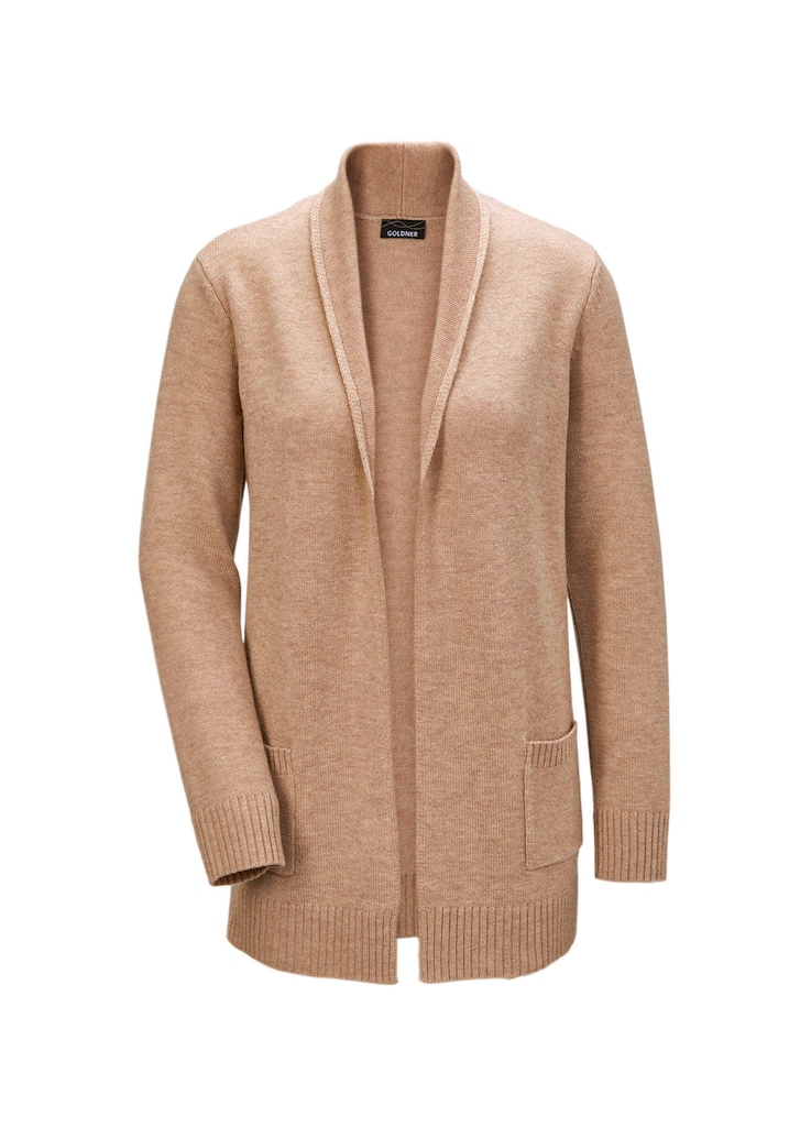 Schalkragenstrickjacke
