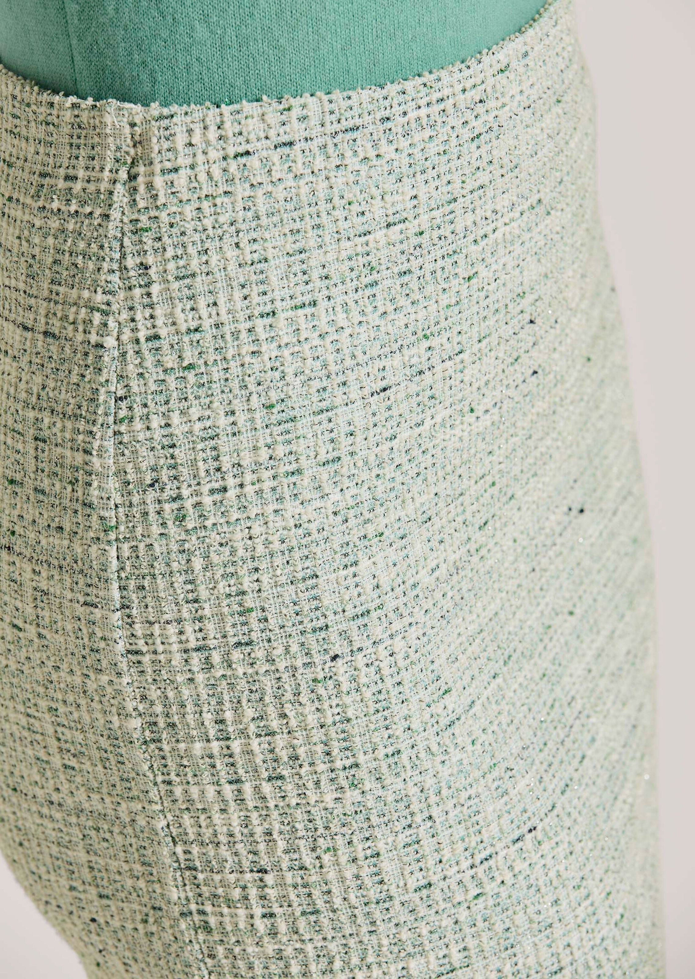 Jupe Femme évasée En Coton Vert Menthe - Marque Morgan - Taille S - Longueur Genou - Occasion Bon état