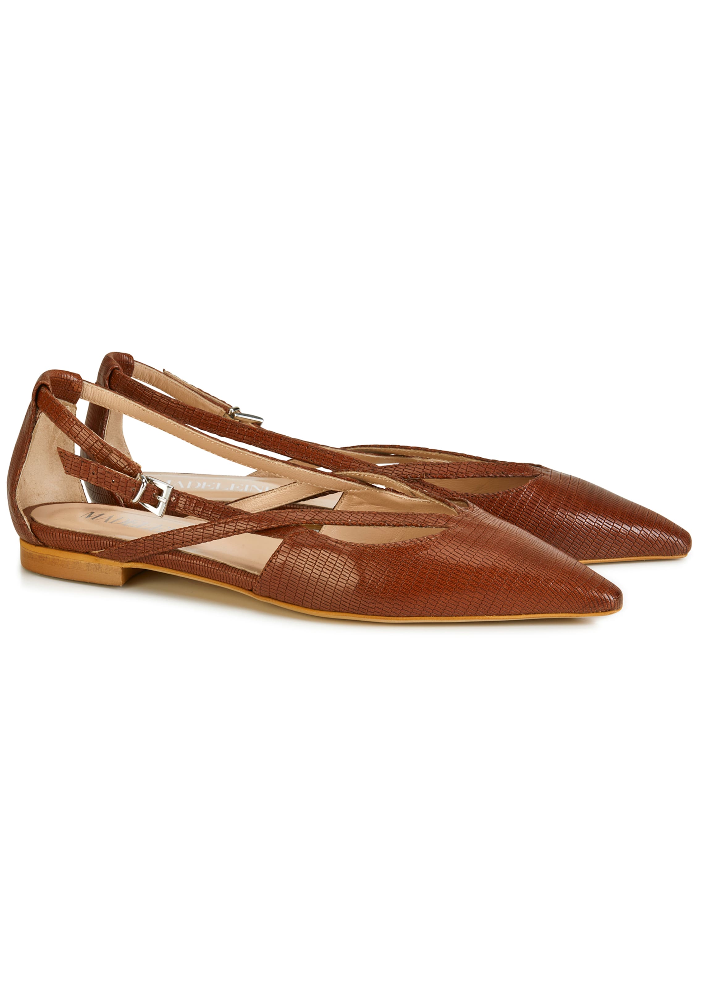 Leder-Ballerina in spitzer Form