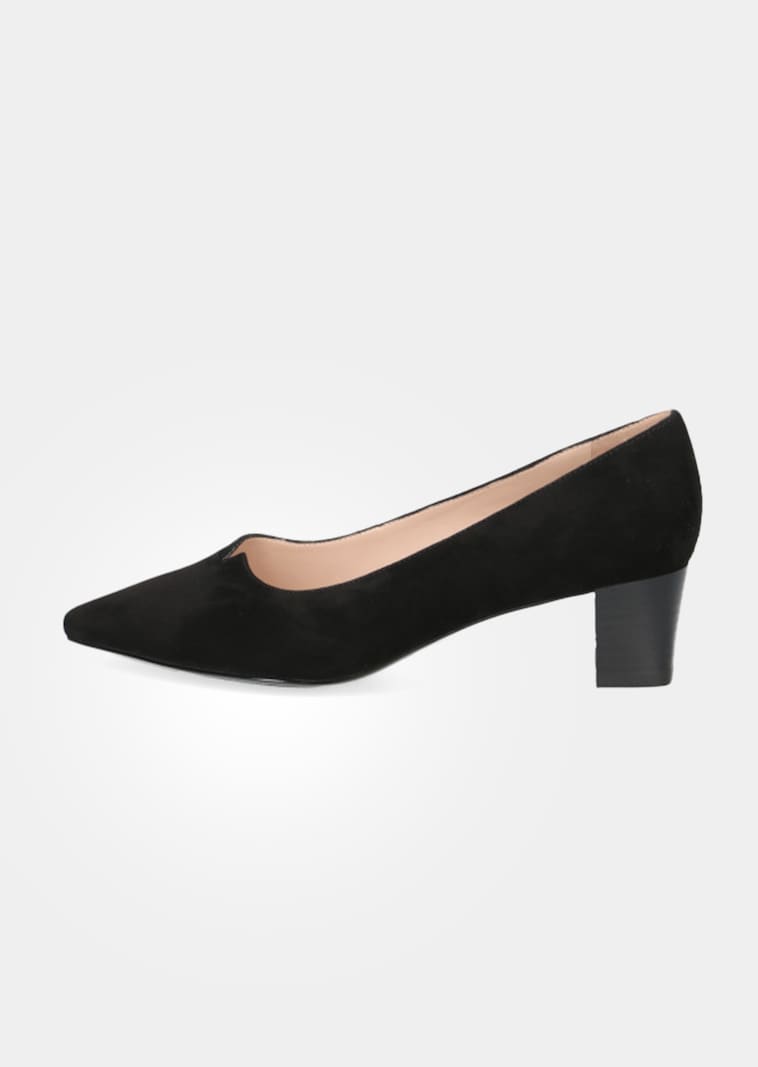 Pumps aus echtem Veloursleder