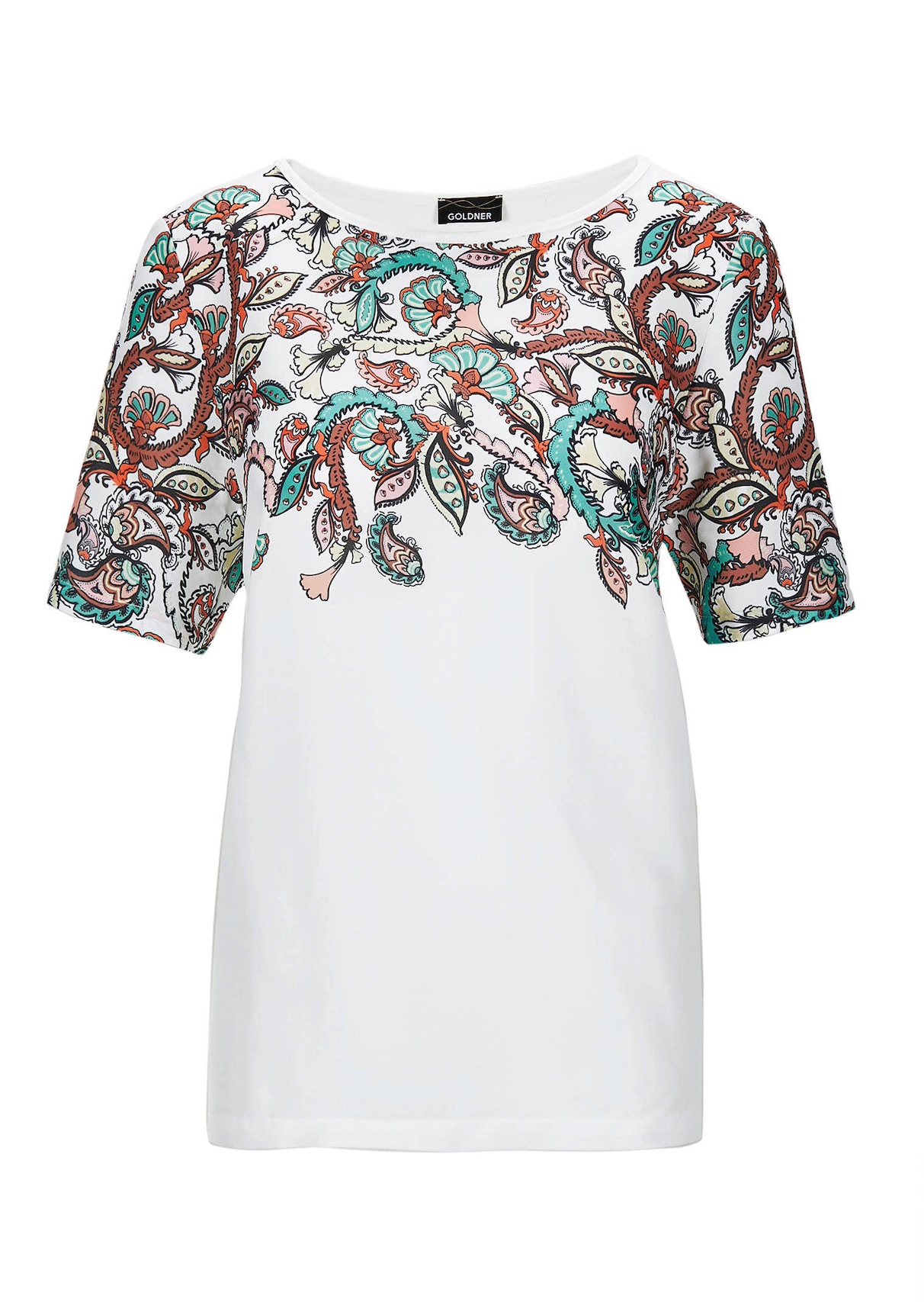 Blouse fluide avec imprimé cachemire