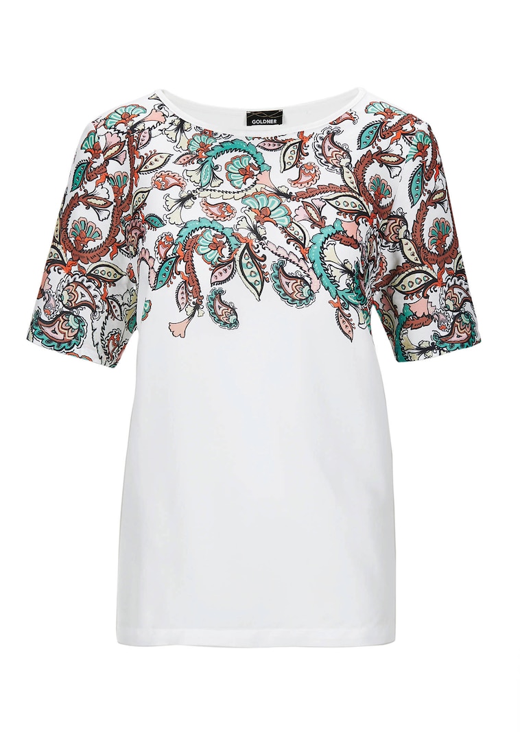 Blouse fluide avec imprimé cachemire