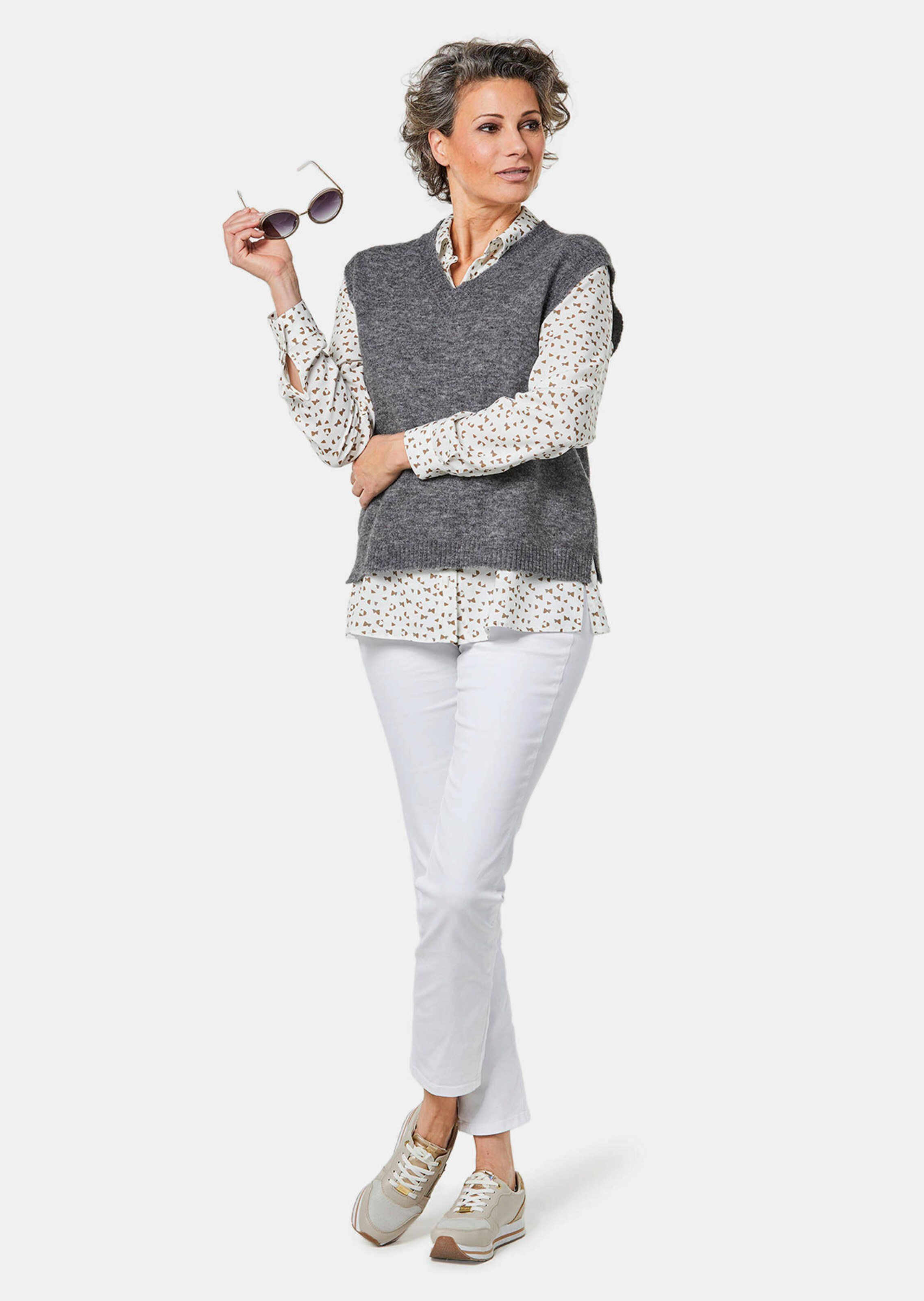 Débardeur - gris / mélangé - Gr. 20 de Goldner Fashion