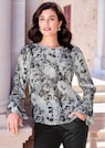Blouse en crêpe avec manches à volants thumbnail 2
