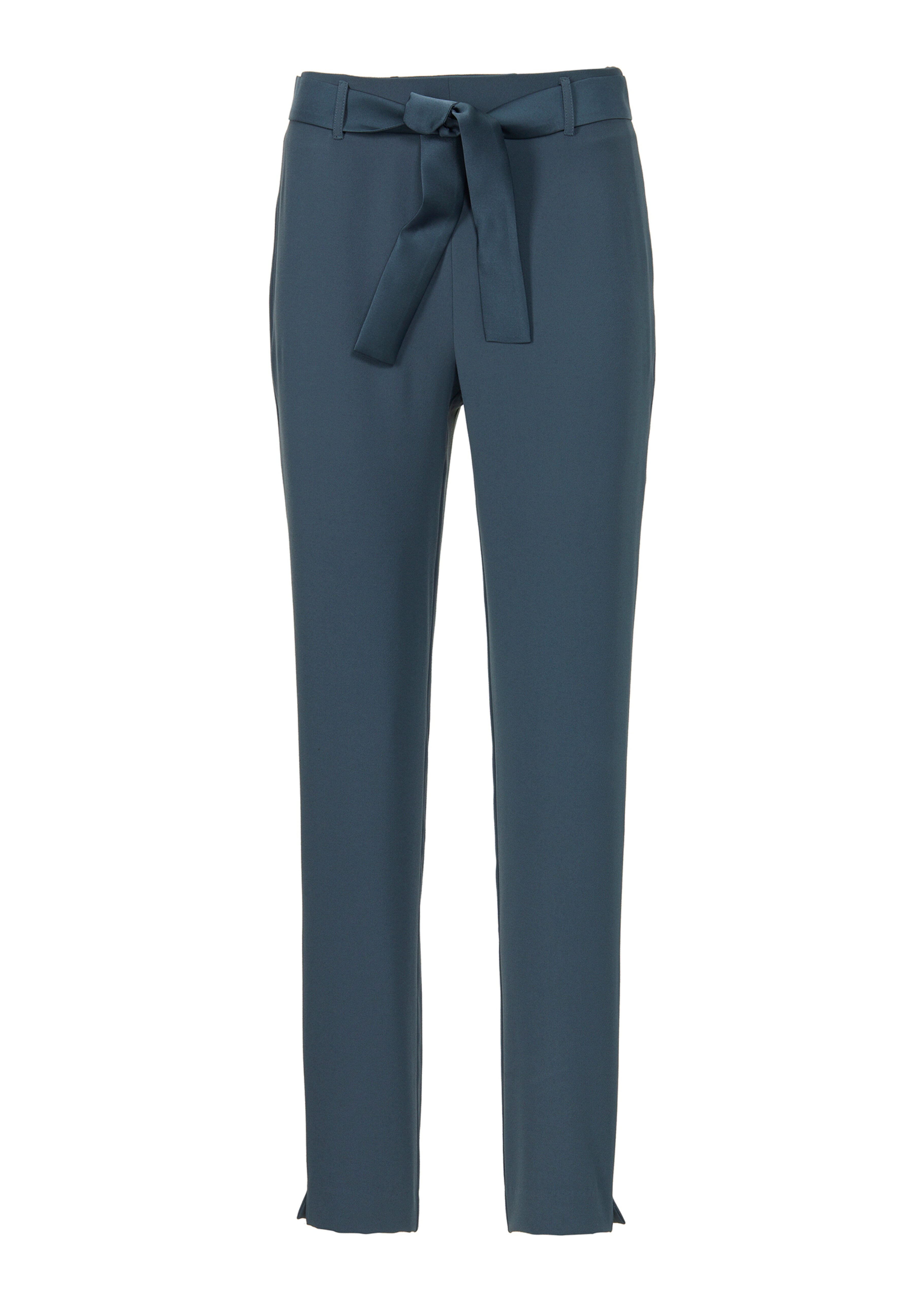 Schlanke Hose mit Bindeband