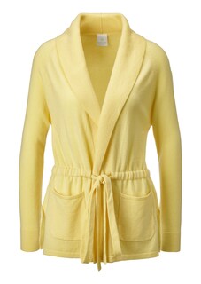 Kaschmir-Strickjacke mit Schalkragen und Bindegürtel thumbnail 1