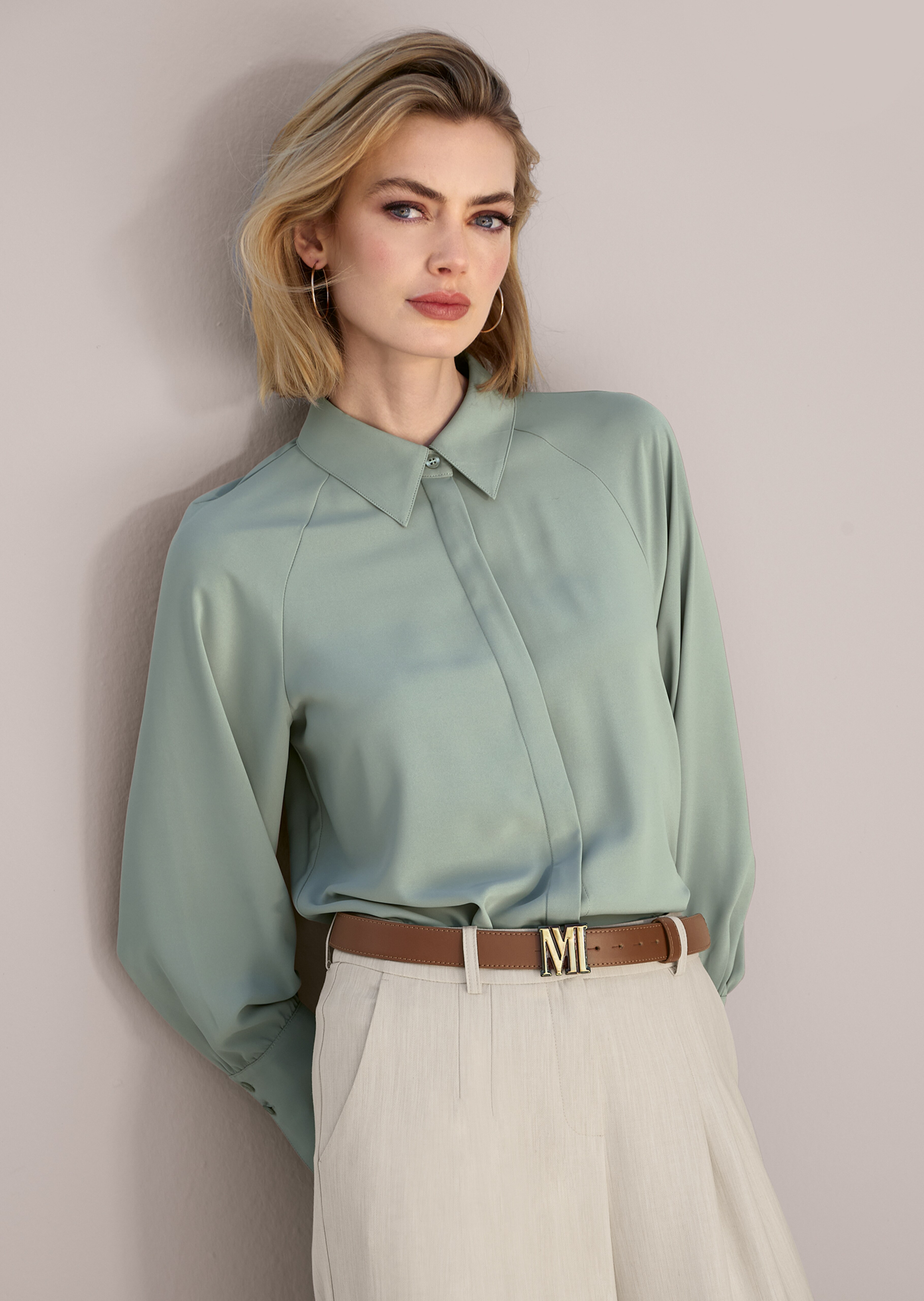 Klassische Hemdbluse