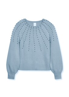 Schurwoll-Pullover mit Zierperlen thumbnail 1
