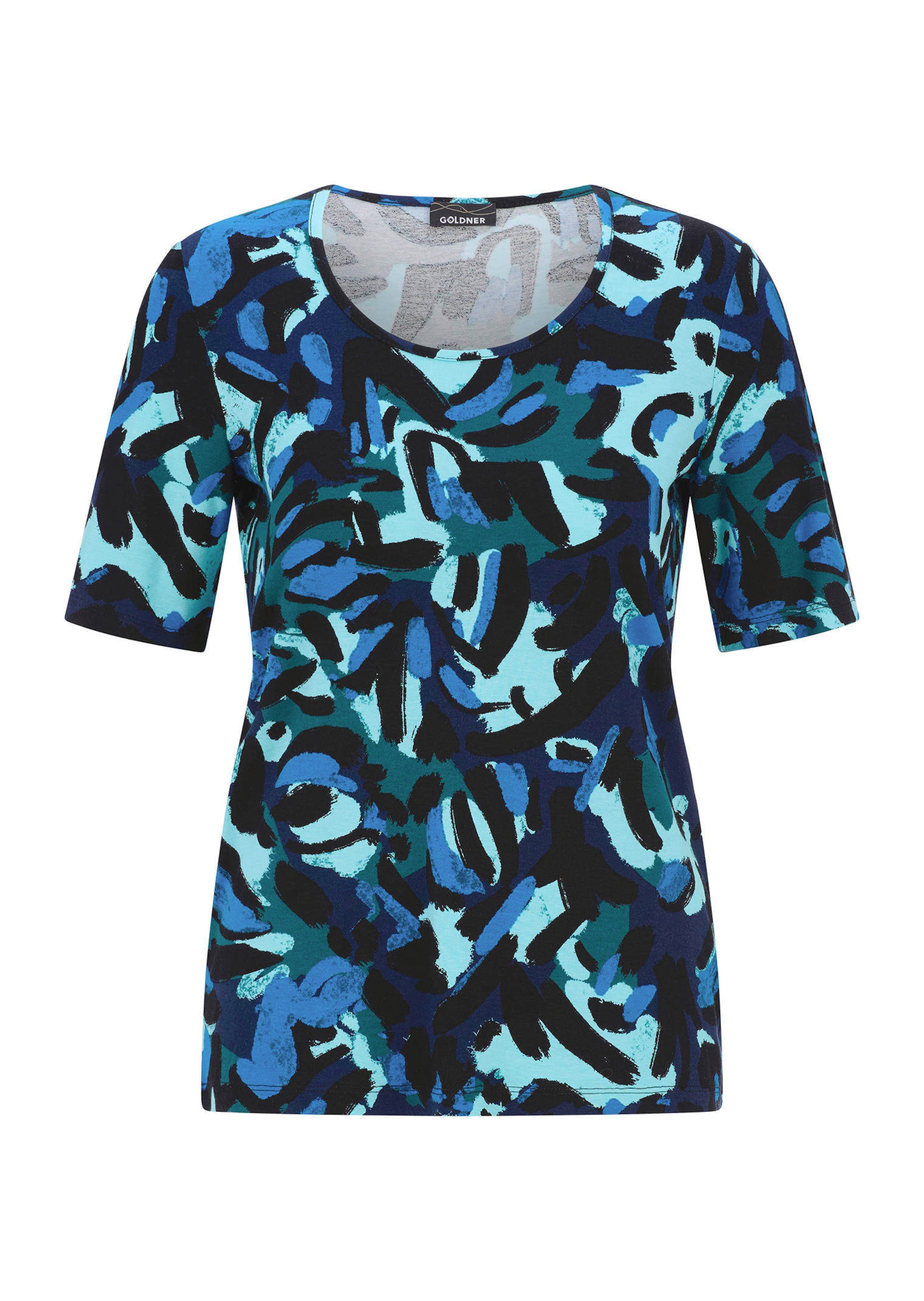 T-shirt en viscose avec un imprimé artistique