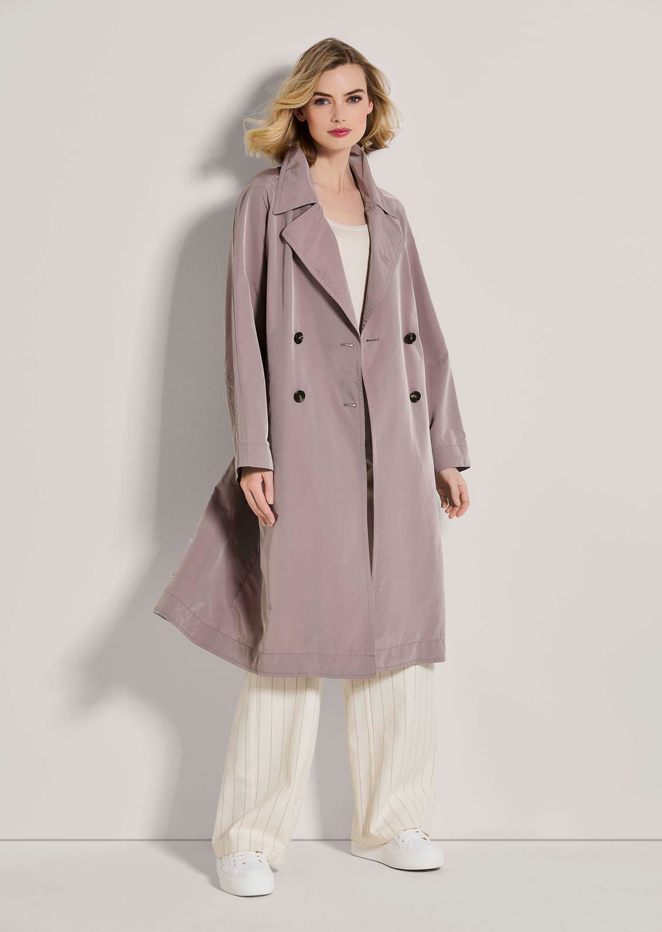 Trench coat in mauve MADELEINE Fashion