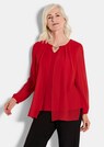 Festliche Bluse mit Chiffonüberwurf und Schmuckelement thumbnail 1