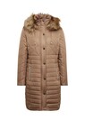 Manteau court à capuche et tissu fourrure thumbnail 3