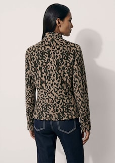 Jacquard-Blazer mit Leoparden-Muster thumbnail 3