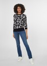 Pull jacquard à motif fleuri thumbnail 2