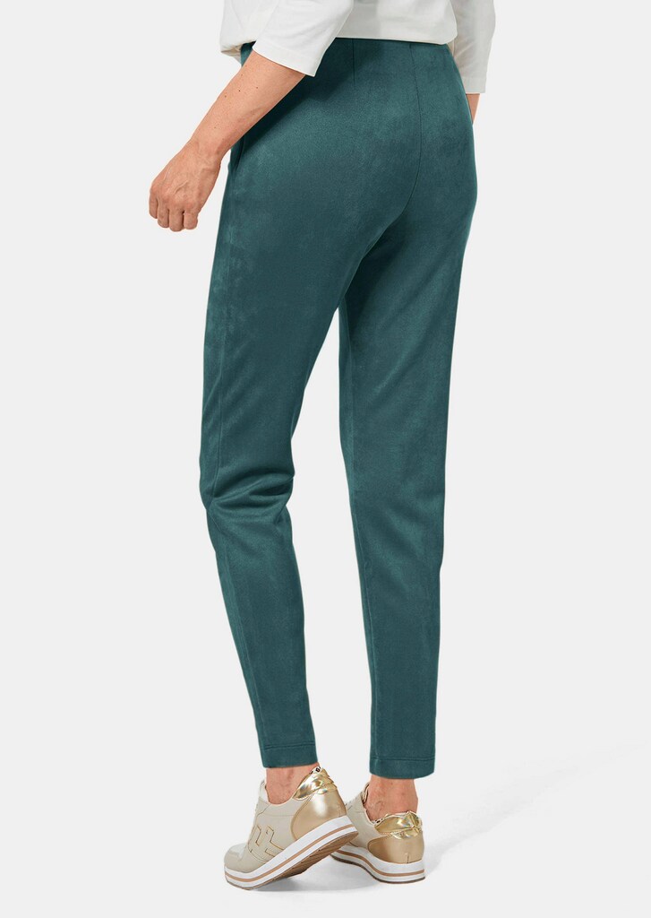 Moderne Leggings in trendigem Velourslederimitat 2