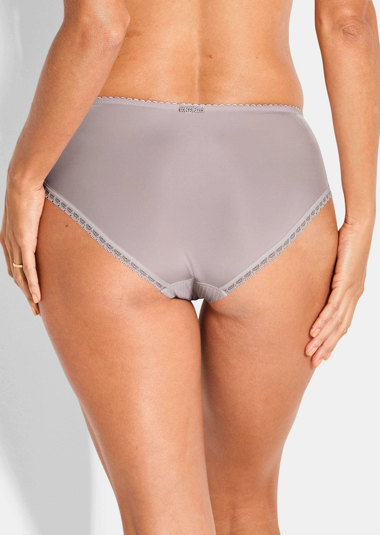 Taillenslip mit Spitzeneinsatz