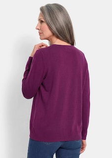 Pullover met een V-hals van COTTAMIRA thumbnail 2