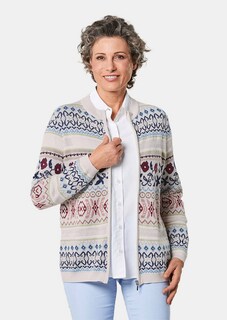 Liebenswerte Strickjacke mit Ajourmuster thumbnail 1