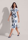 Robe-chemise en viscose avec imprimé fleuri thumbnail 3