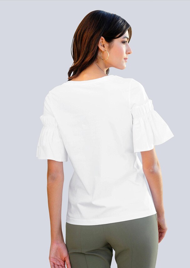 Shirt mit angesetztem Webärmel 5